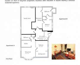 Floor Plan Apt A  (Apt B unfinished)